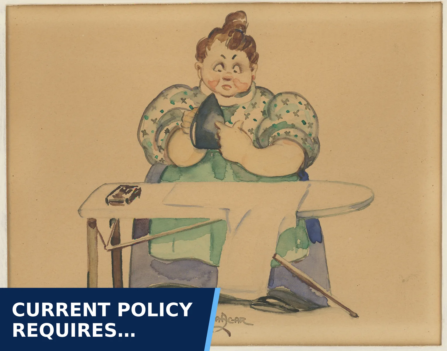 Editorial graphic for Current policy requires districtwide AI-use safeguards