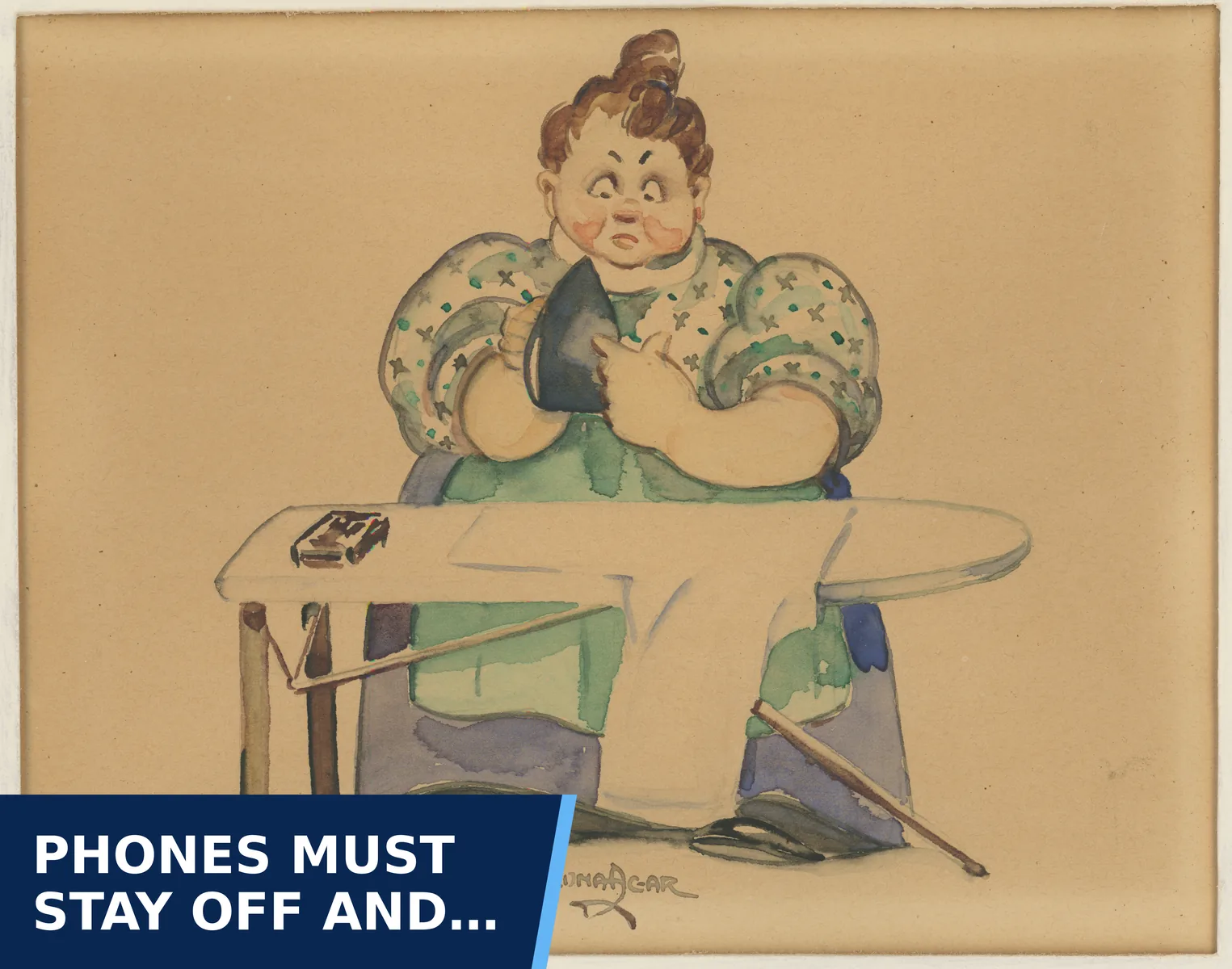 Editorial graphic for Phones must stay off and put away during the…