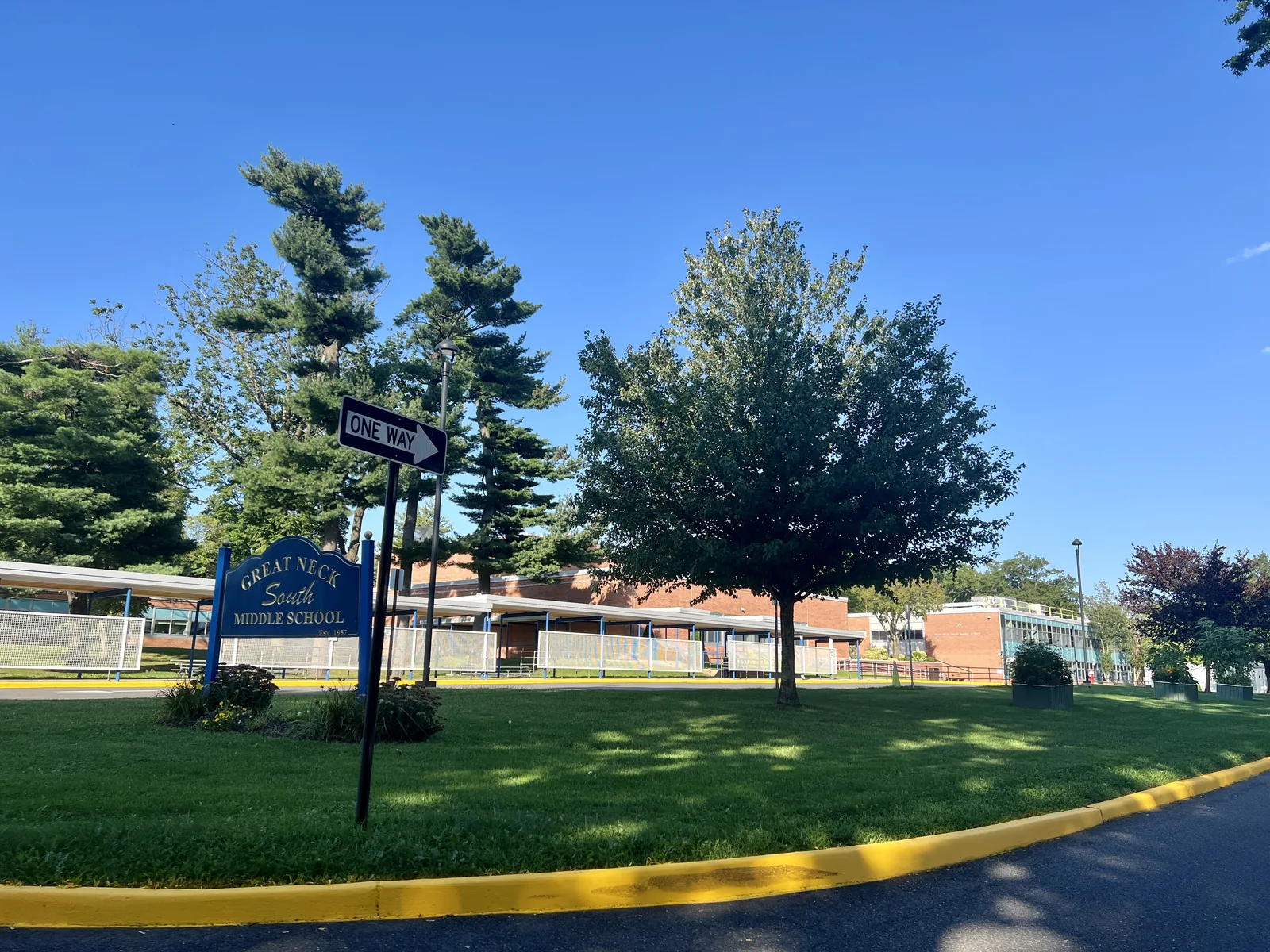 The Great Neck Union Free School District's Great Neck South Middle School in Lake Success, NY, as seen on August 23, 2024.