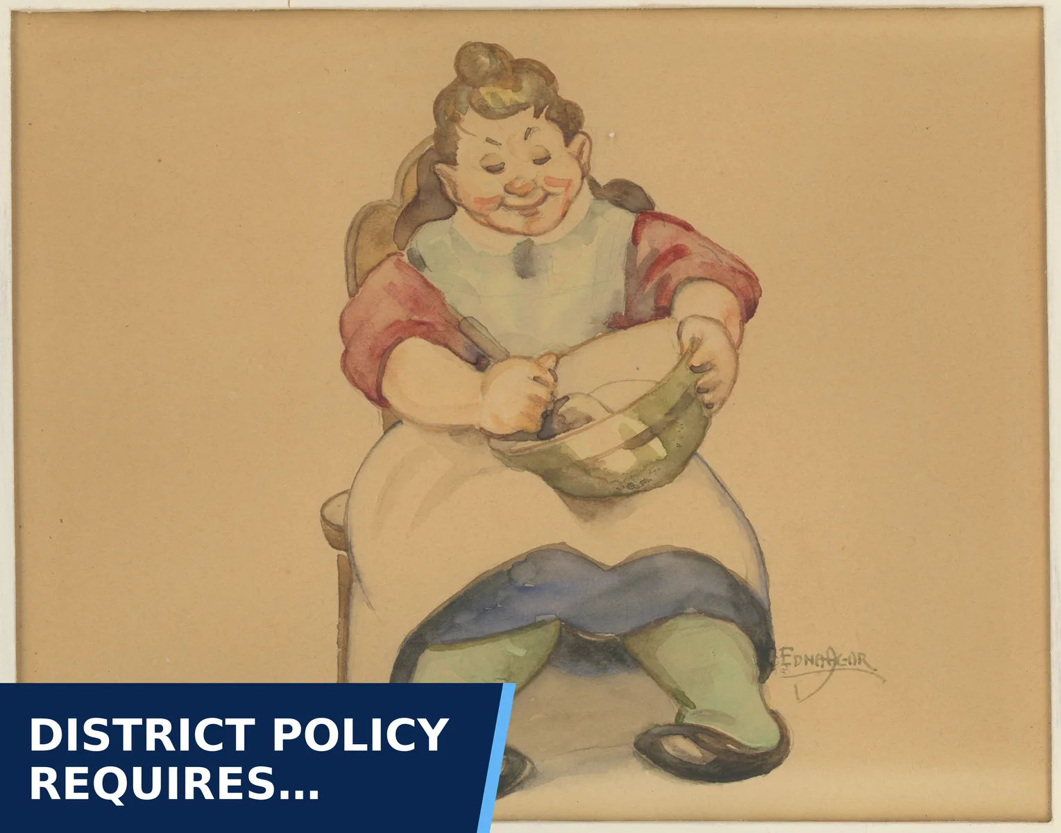 Editorial graphic for District policy requires procedures for generative AI