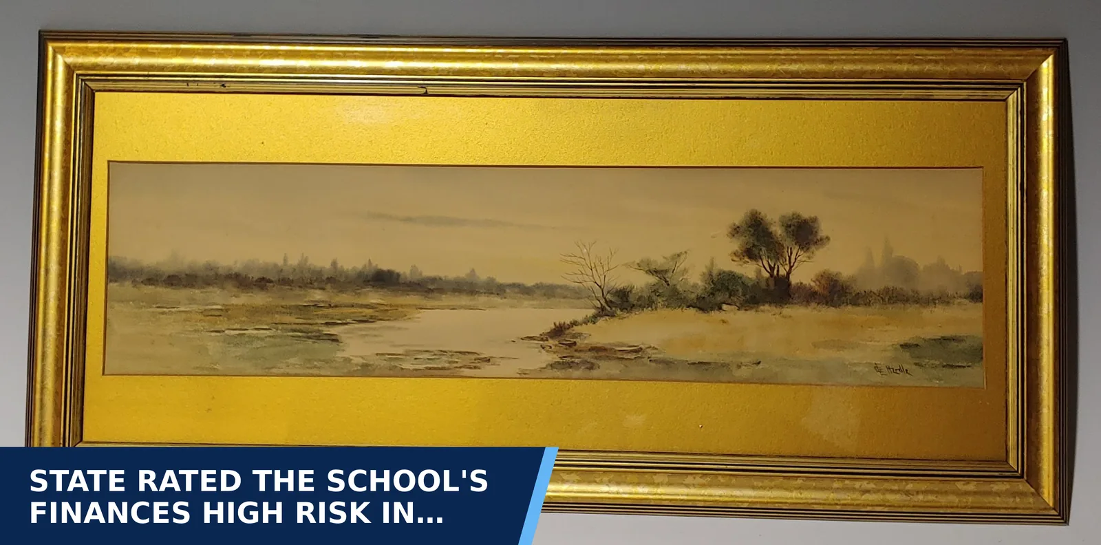Editorial graphic for State rated the school's finances high risk in…