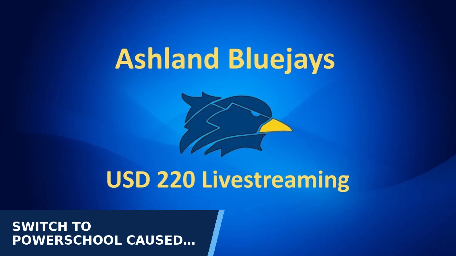 Excerpt from USD 220 Board of Education meeting recording: October 2026 USD 220 Board meeting for Switch to PowerSchool caused high school…