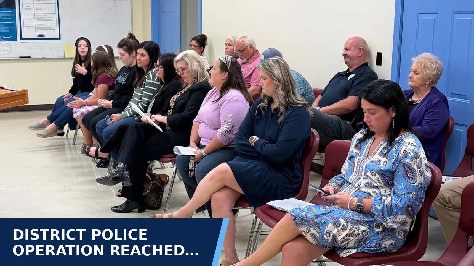 Excerpt from Letcher County School Board — September 28, 2026 recording for District police operation reached five of seven…