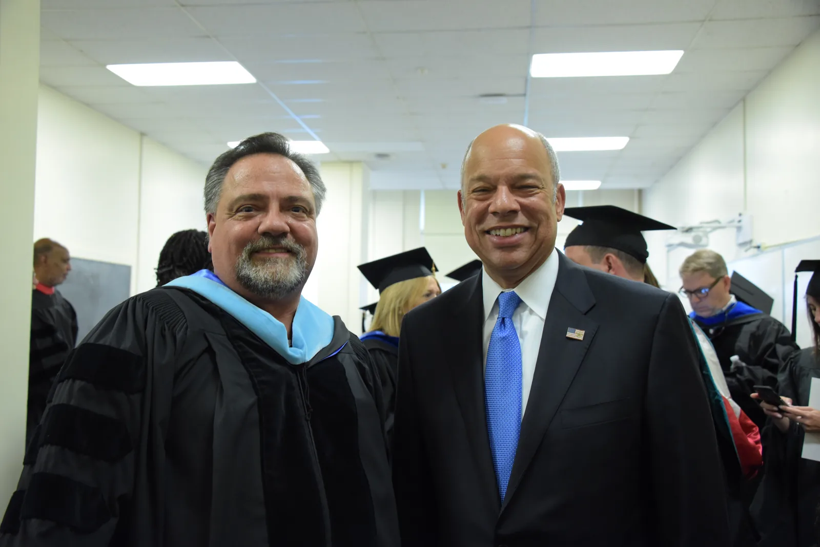 MONTCLAIR, N.J. - Secretary Homeland Security Jeh Johnson delivers the commencement address to the Montclair High School graduating class of 2016 in a ceremony held in Montclair, New Jersey, June 23, 2016. Secretary Johnson delivered words of encouragement to the more than 450 students and audience of more than 1,800 friends, family and faculty members.  Official DHS photo by Jetta Disco.