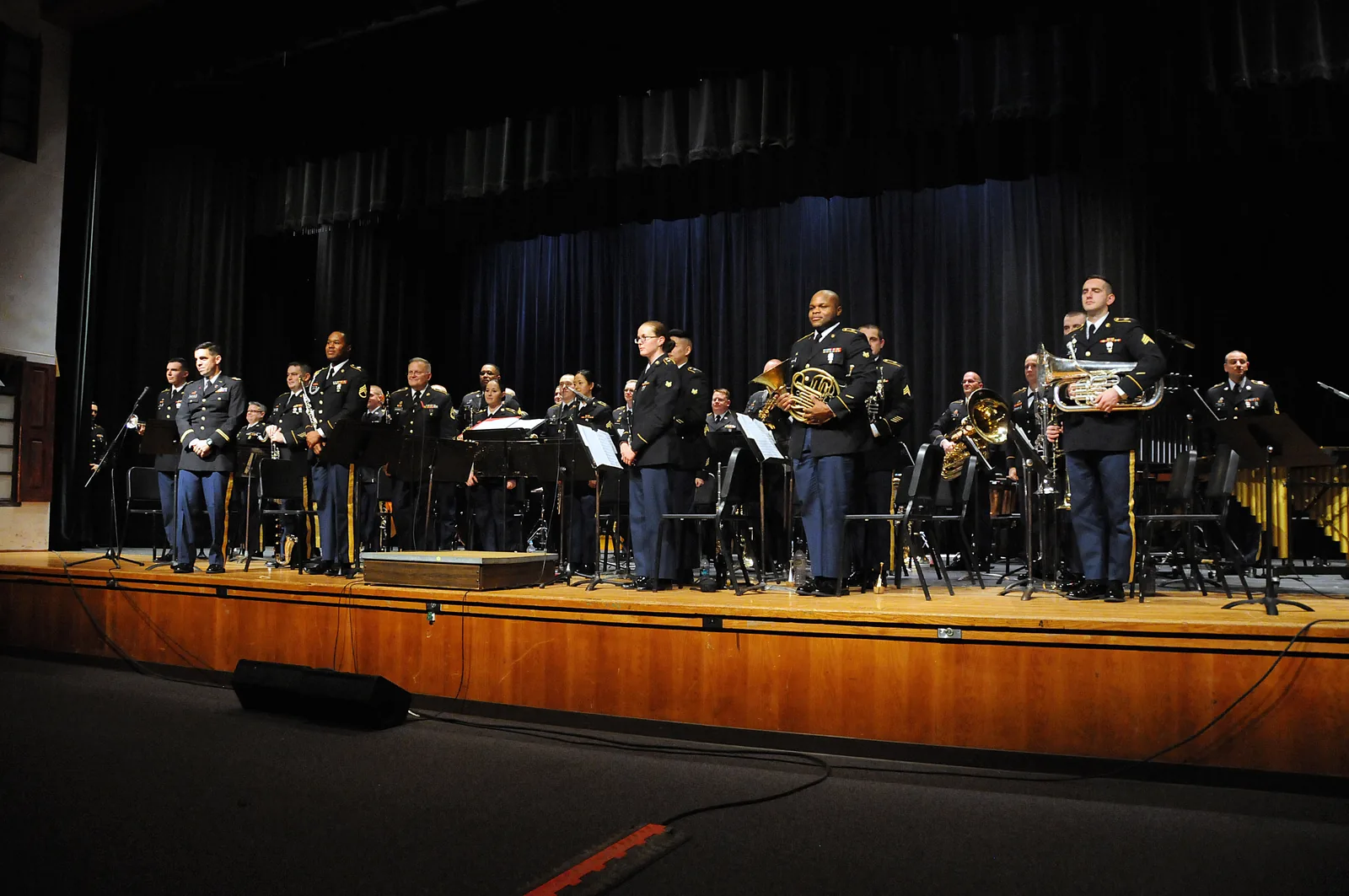 The U.S. Army Reserve’s 78th Army Band from Joint Base McGuire-Dix-Lakehurst, New Jersey, hosted a holiday concert Dec. 3 at Pemberton Township High School in Pemberton, New Jersey.  More information about the 78th can be found on their Facebook page.
Unit: 99th Regional Support Command
DVIDS Tags: U.S. Army Reserve; Army Reserve; 99th RSC; 99th Regional Support Command; USAR; Joint Base McGuire-Dix-Lakehurst; JBMDL; 78th Army Band; 319th Army Band; SGT Russell Toof