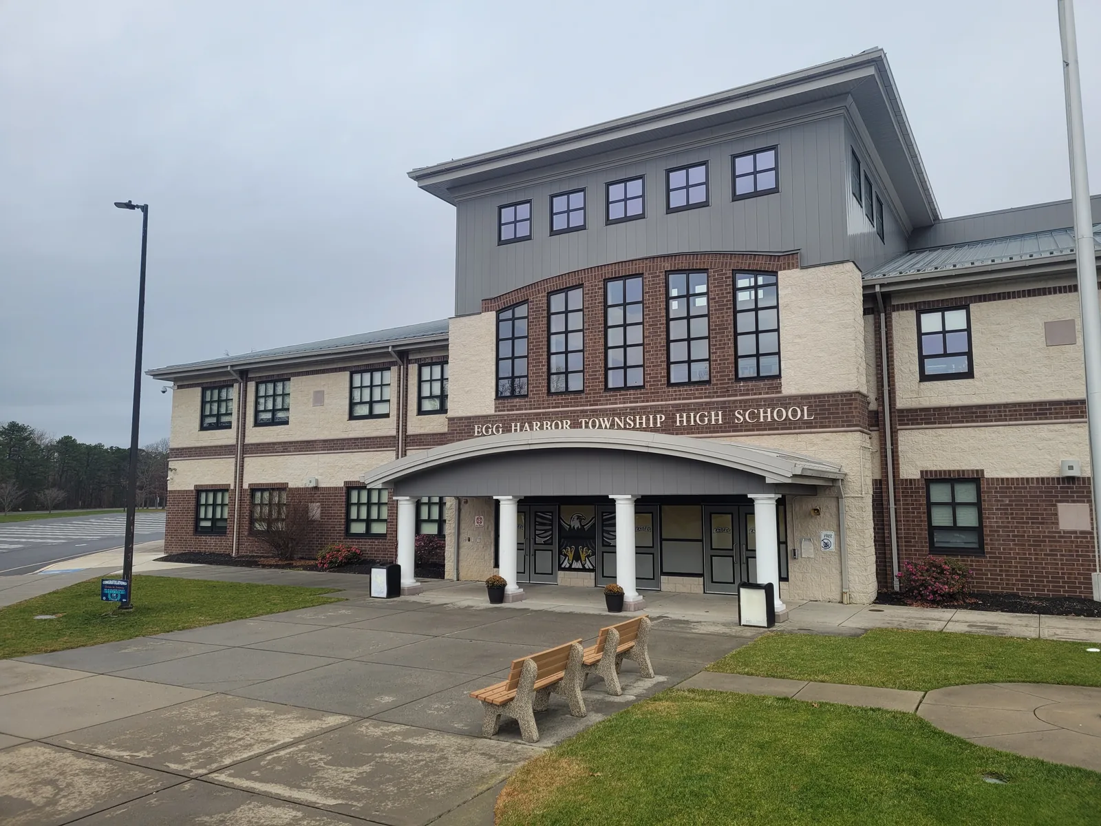 Egg Harbor Township High School, front, November 2025