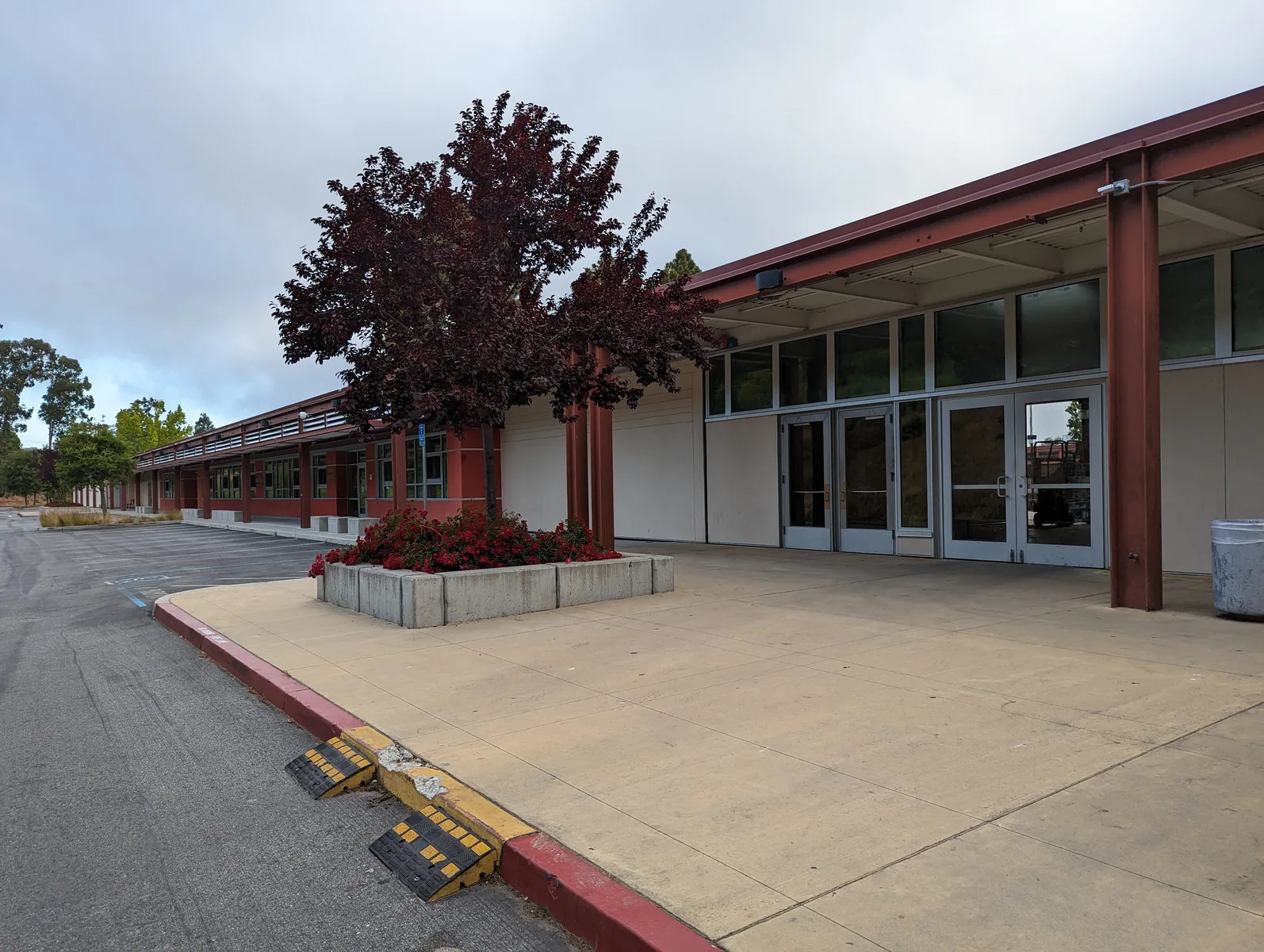 Aragon High School is on the border of San Mateo and Hillsborough in the San Francisco Bay Area