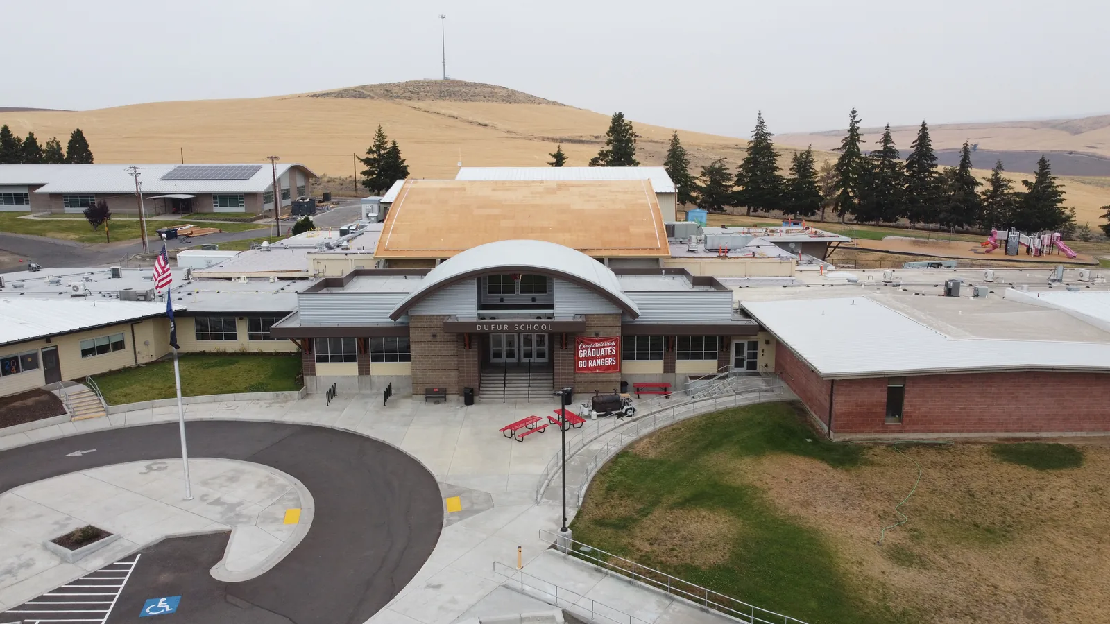 Dufur School (K-12) in Dufur, Oregon.