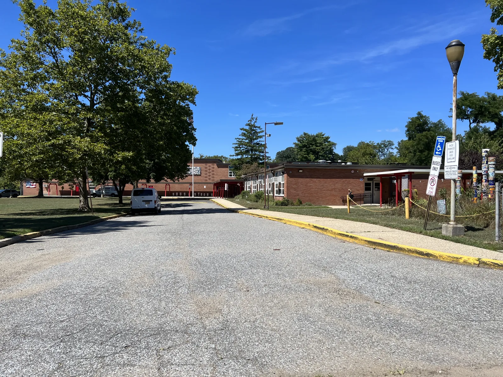 The Port Washington UFSD's John Philip Sousa Elementary School in Port Washington, NY on September 1, 2022. Sousa, for many years, lived nearby, in the Inc. Village of Sands Point.