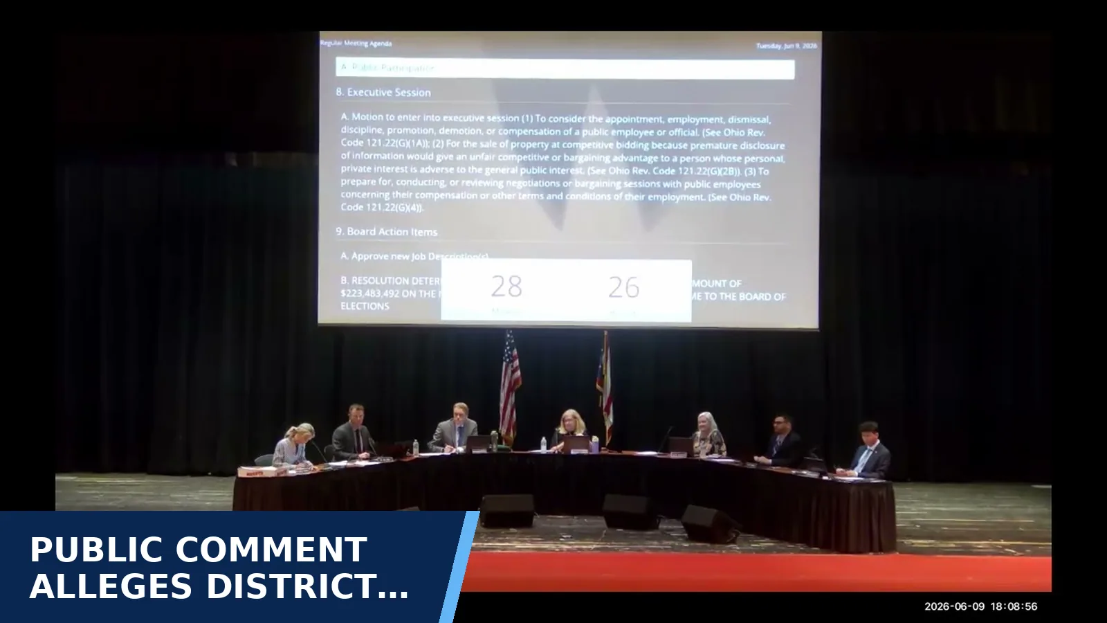 Excerpt from Lakota Board of Education Regular Meeting: June 9, 2026 for Public Comment Alleges District Mishandled Staff…
