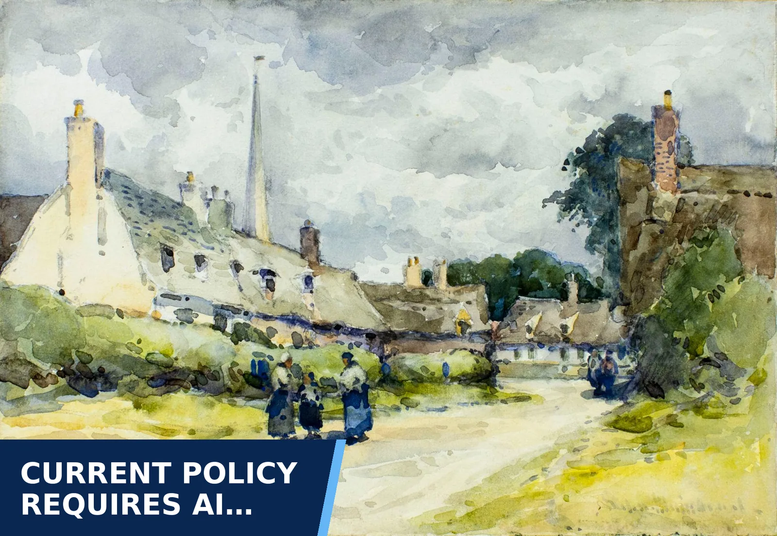 Editorial graphic for Current policy requires AI safeguards