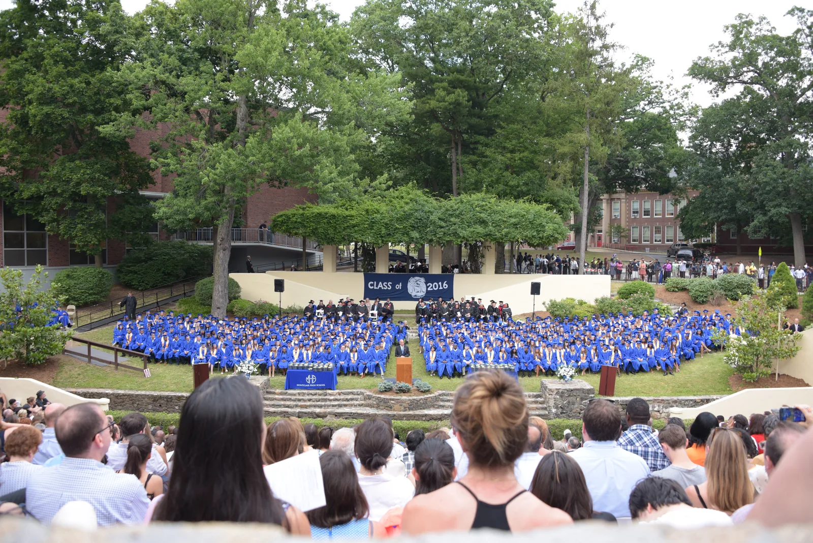 MONTCLAIR, N.J. - Secretary Homeland Security Jeh Johnson delivers the commencement address to the Montclair High School graduating class of 2016 in a ceremony held in Montclair, New Jersey, June 23, 2016. Secretary Johnson delivered words of encouragement to the more than 450 students and audience of more than 1,800 friends, family and faculty members.  Official DHS photo by Jetta Disco.
