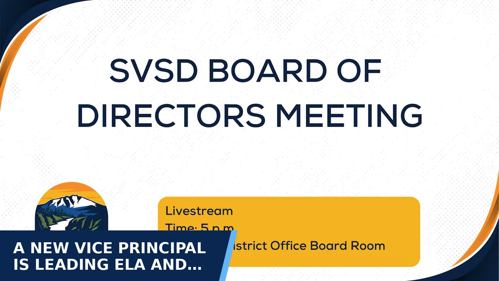 Excerpt from School Board Meeting 2026-10-08 for A new vice principal is leading ELA and…