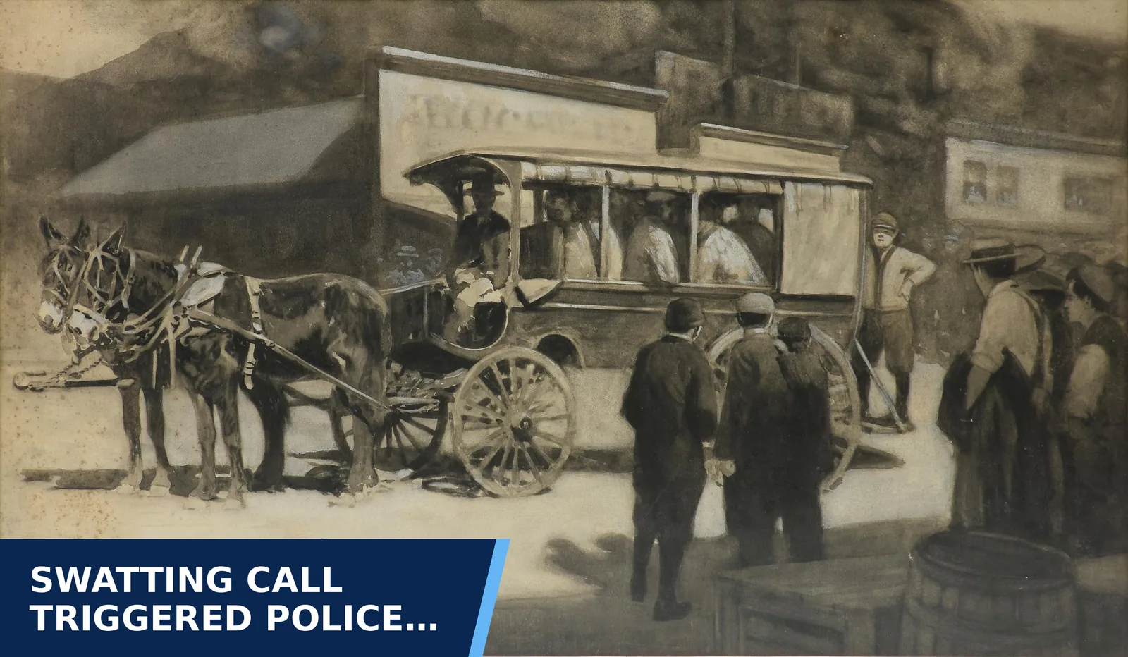 Editorial graphic for Swatting call triggered police response and…