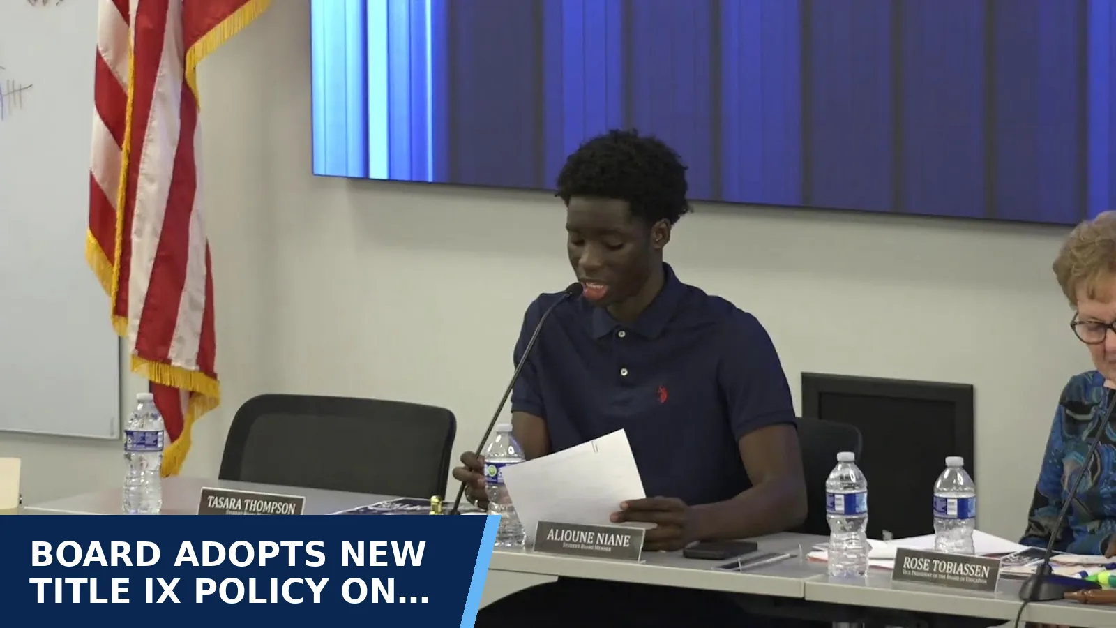 Excerpt from Middletown City School Board Meeting 10-08-2026 for Board adopts new Title IX policy on sex…