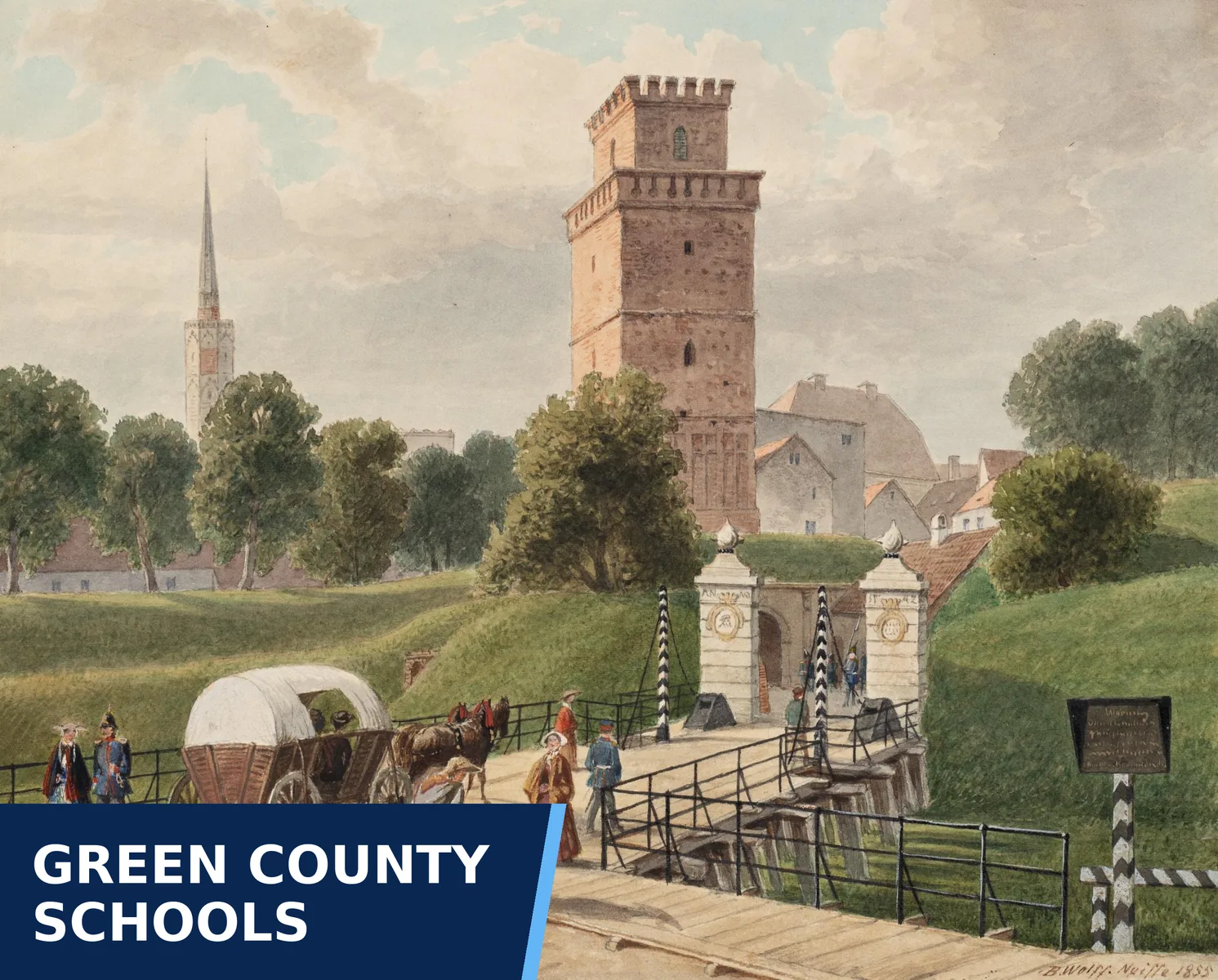 Editorial graphic for Green County Schools