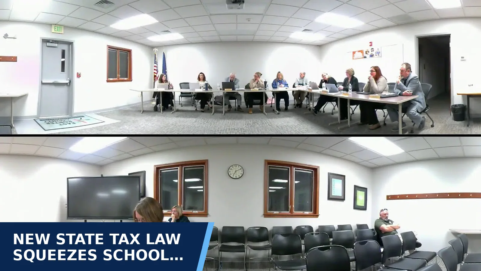 Excerpt from East Porter County School Corporation - 02.23.2026 East Porter County School Corporation Worksession for New state tax law squeezes school money; board…