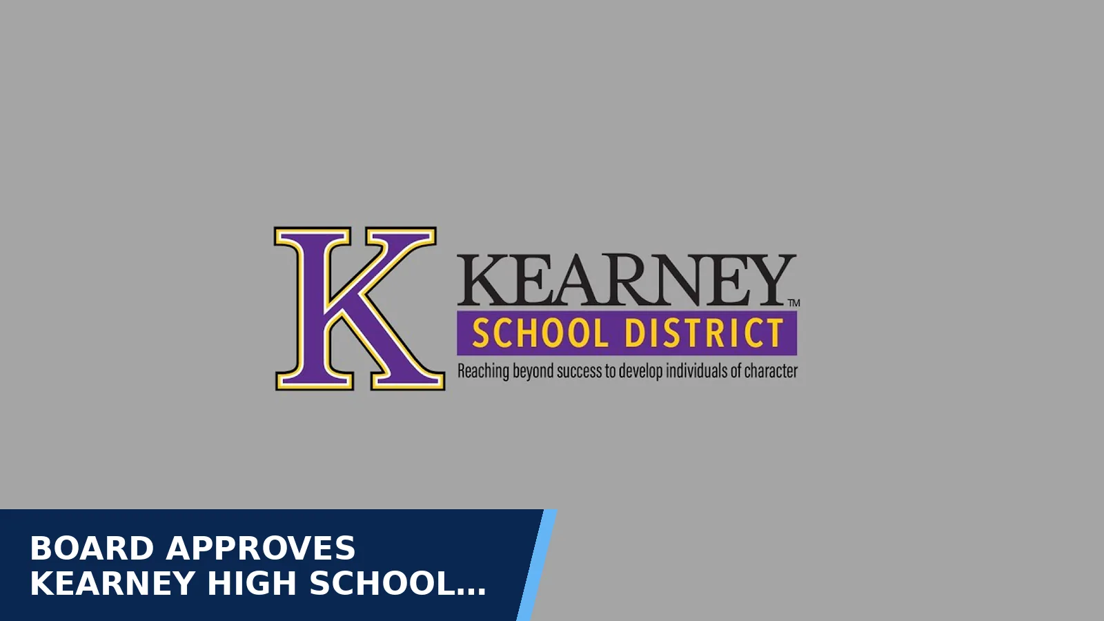 Excerpt from December 17, 2025 Kearney R-1 Board of Education Meeting for Board approves Kearney High School roof work
