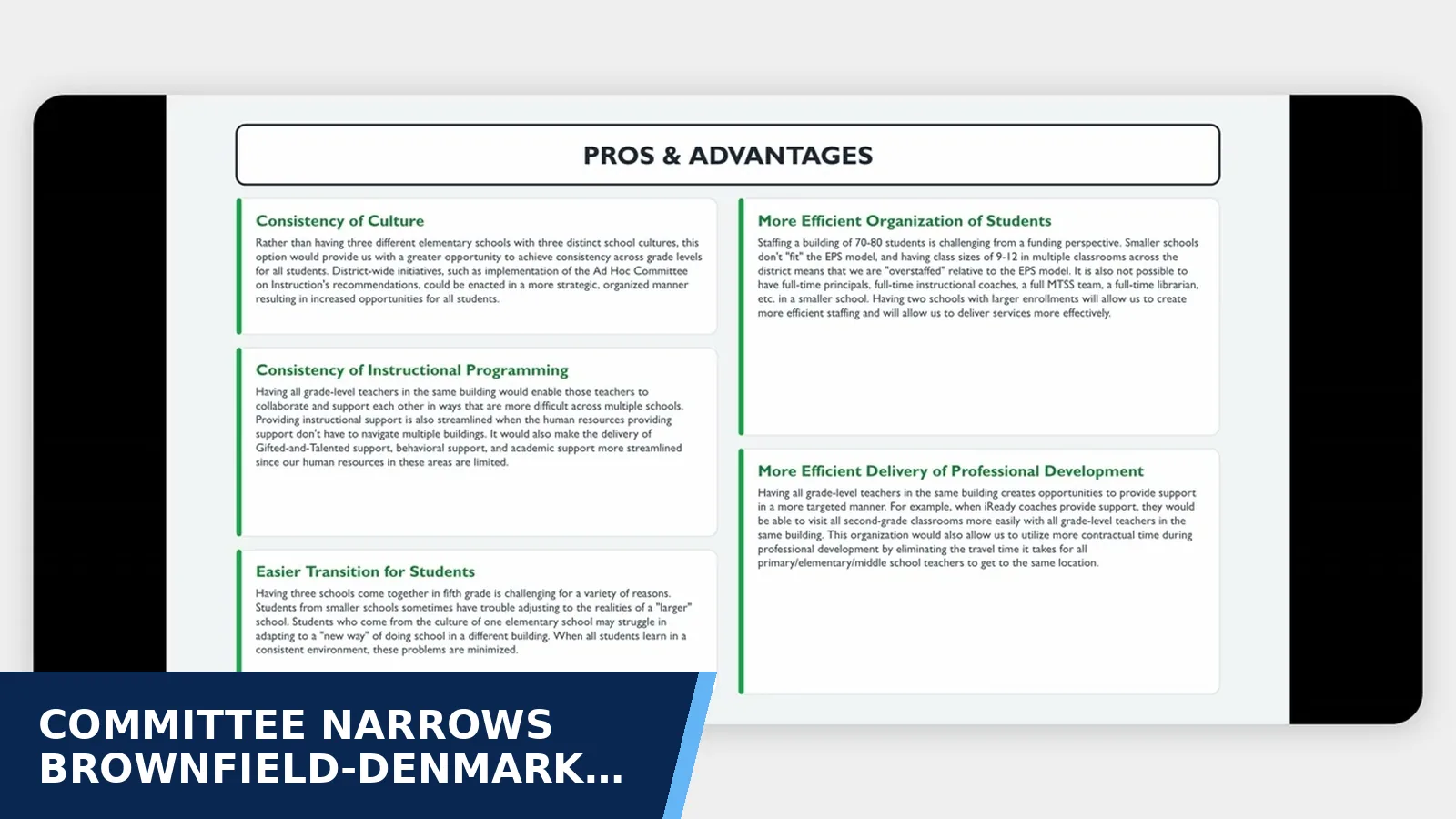 Excerpt from Ad Hoc Committee on the Future of BDES Recording #4 10/19/26 Oct 19, 2026 4:47 PM for Committee narrows Brownfield-Denmark Elementary…
