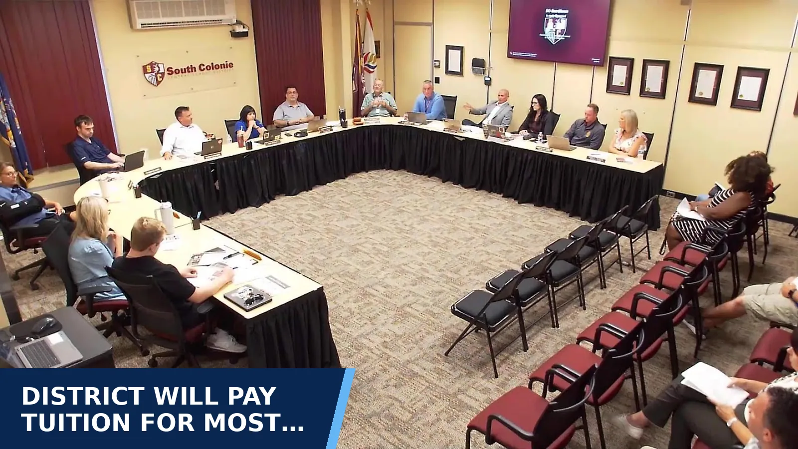 Excerpt from Board of Education Meeting 2026-08-25 for District will pay tuition for most early-college…