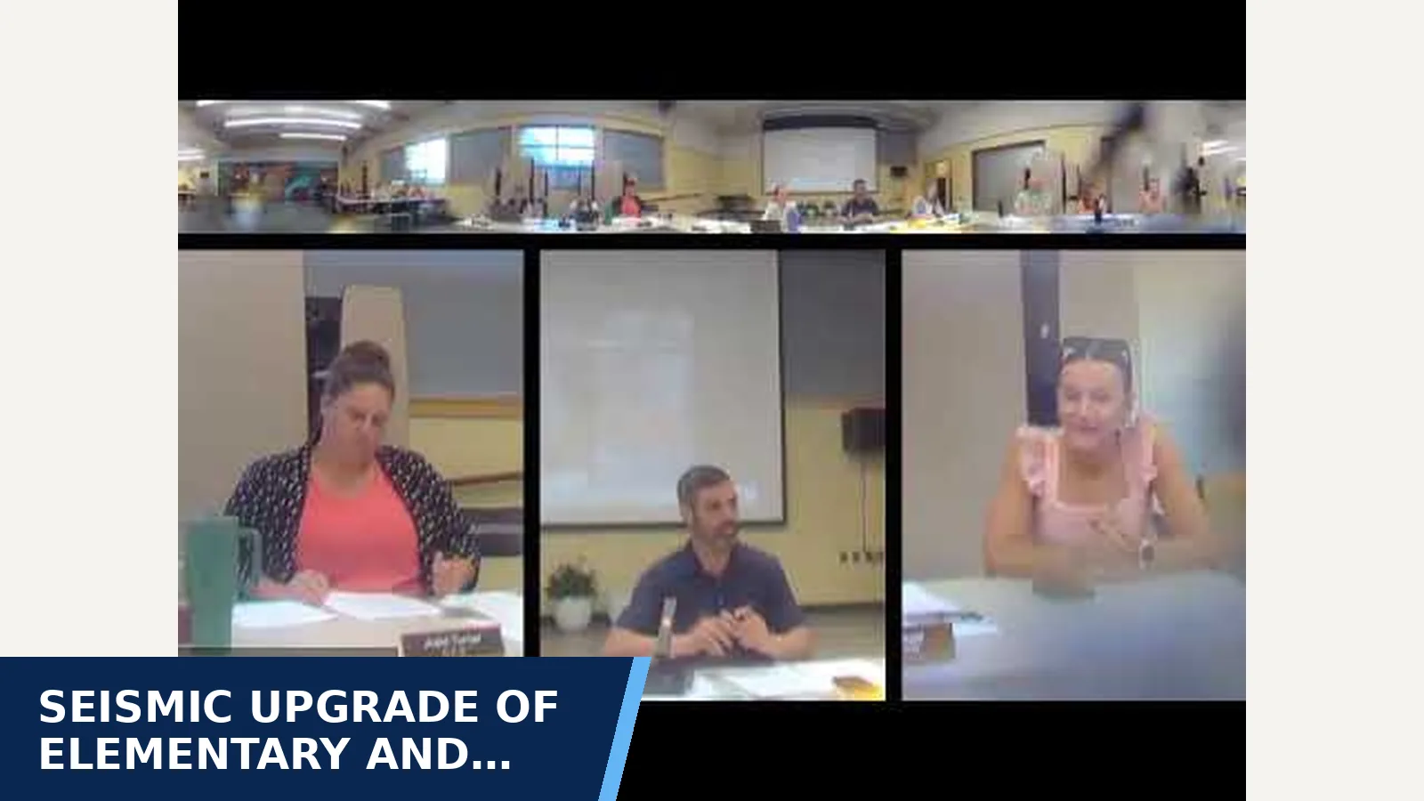 Excerpt from Dufur School District board: June 2nd, 2026 Regular School Board Meeting for Seismic upgrade of elementary and preschool wing…