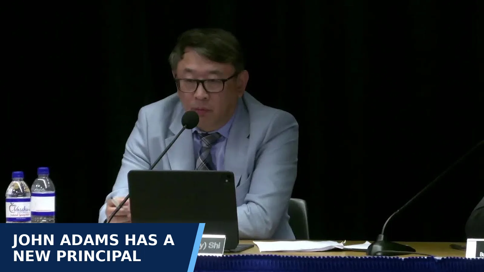Excerpt from Edison Township Board of Education recording — 2026-09-29 for John Adams has a new principal
