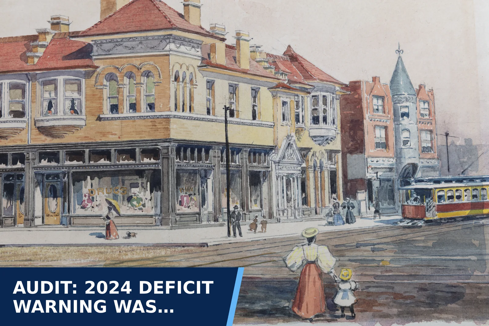 Editorial graphic for Audit: 2024 deficit warning was wrong; records…