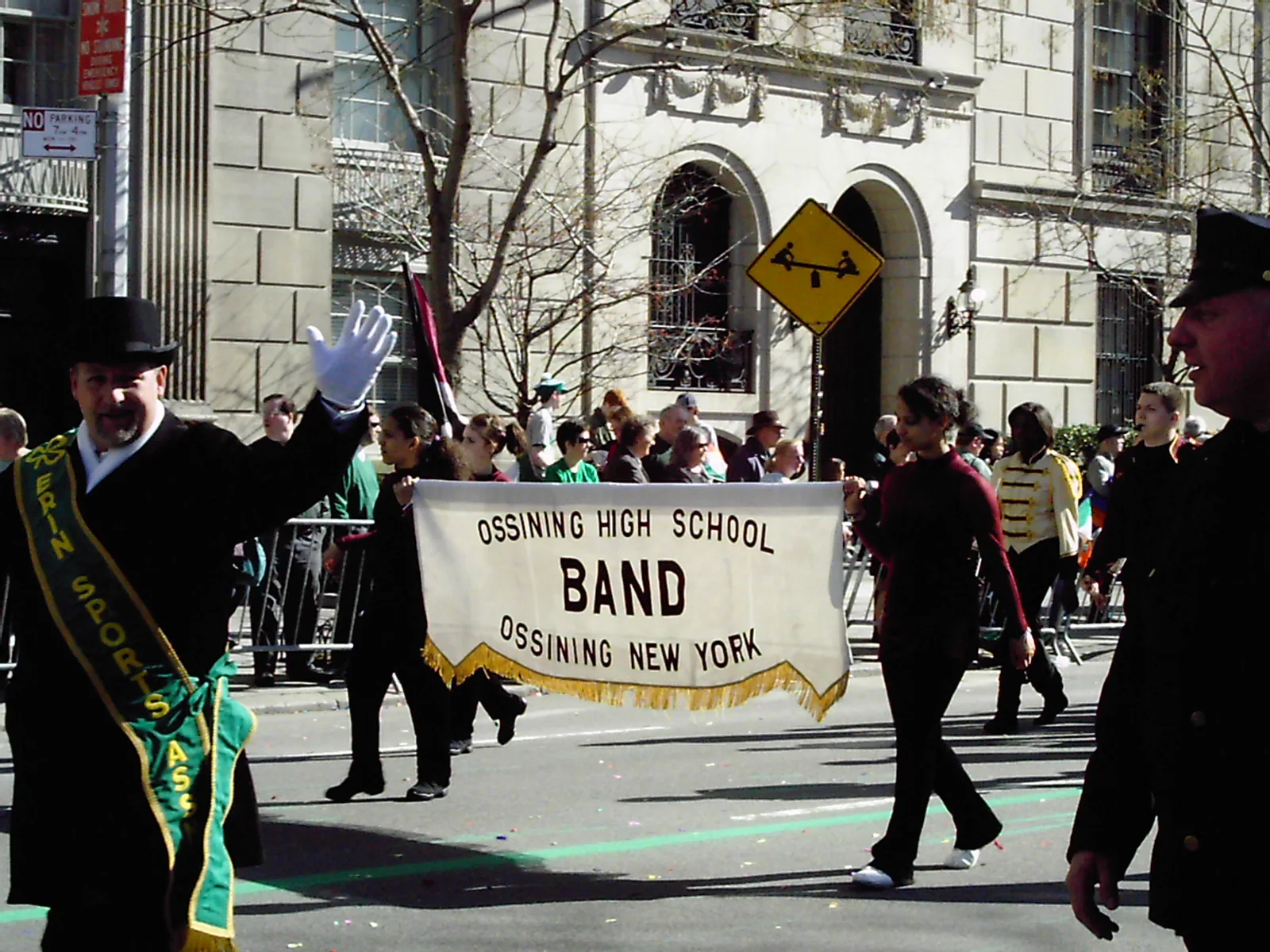 Marching band: Ossining High School, Ossining, New York