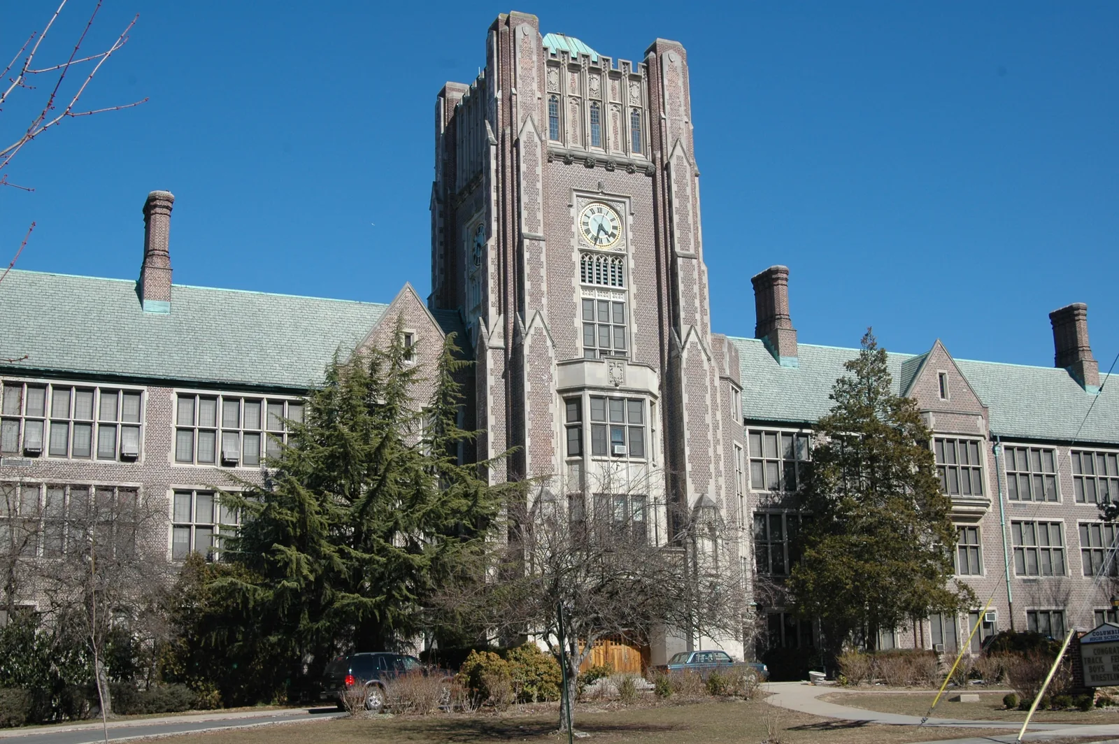 Columbia High School, a Guilbert and Betelle design in Maplewood NJ