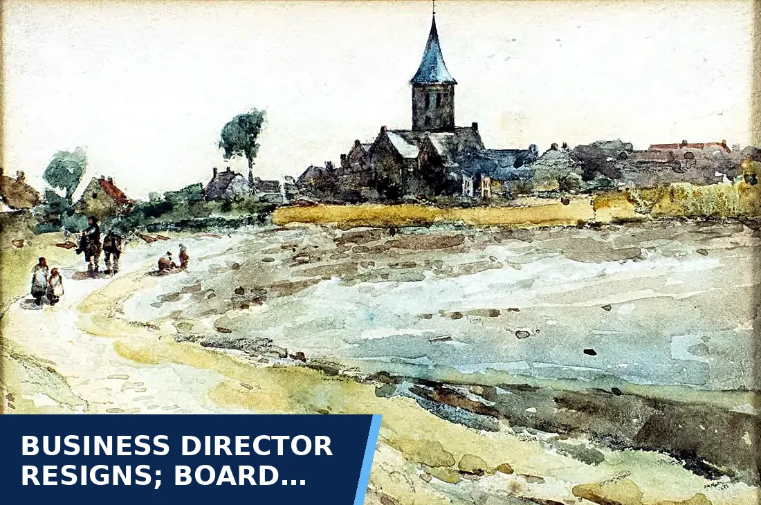 Editorial graphic for Business director resigns; board changes since spring