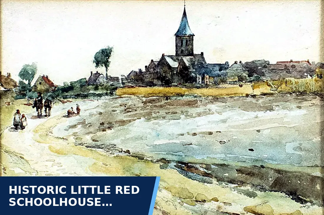 Editorial graphic for Historic Little Red schoolhouse renovated over the…
