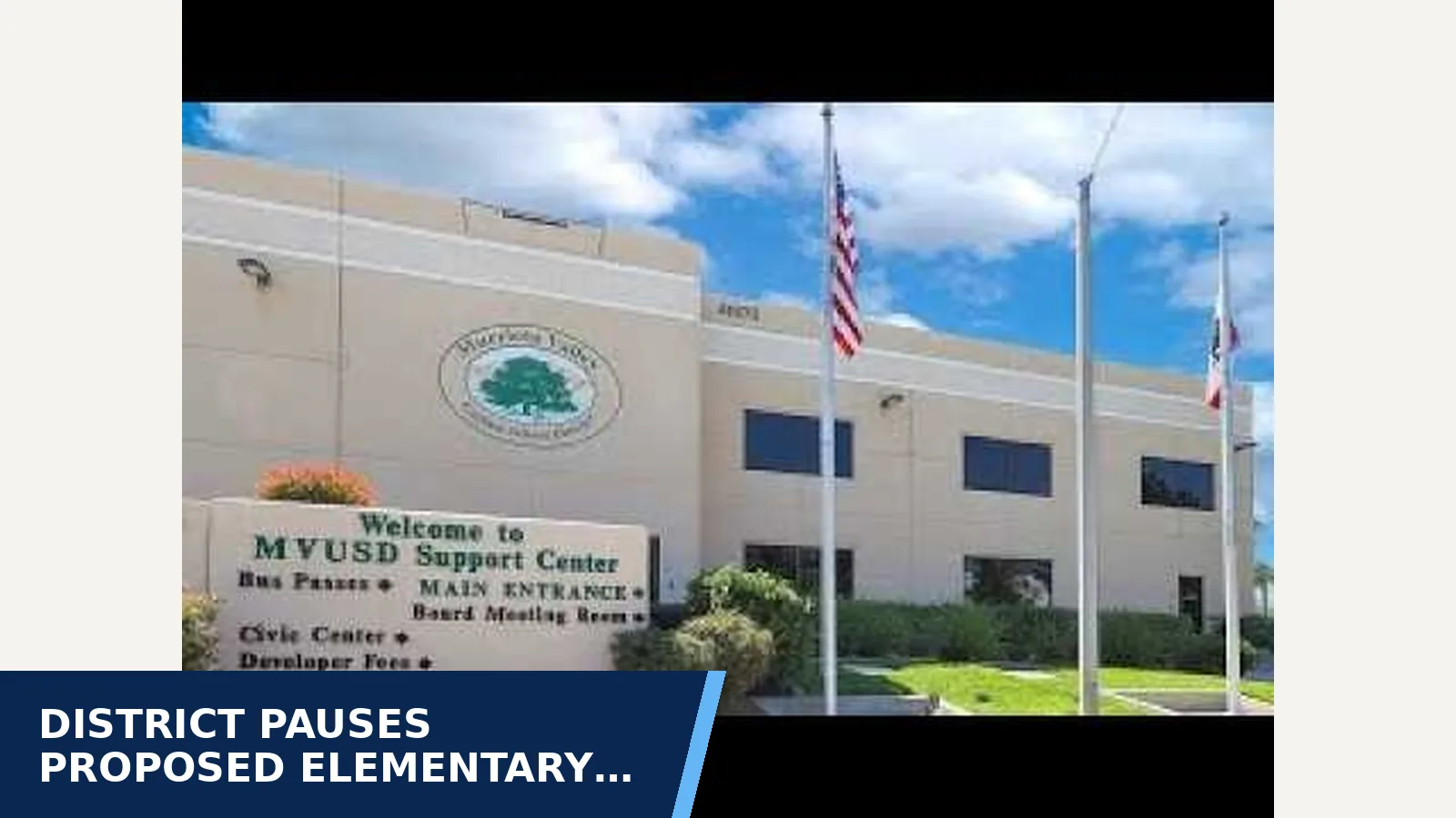 Excerpt from June 16, 2026 - Murrieta Valley USD Board of Education Regular Meeting for District pauses proposed elementary music schedule…