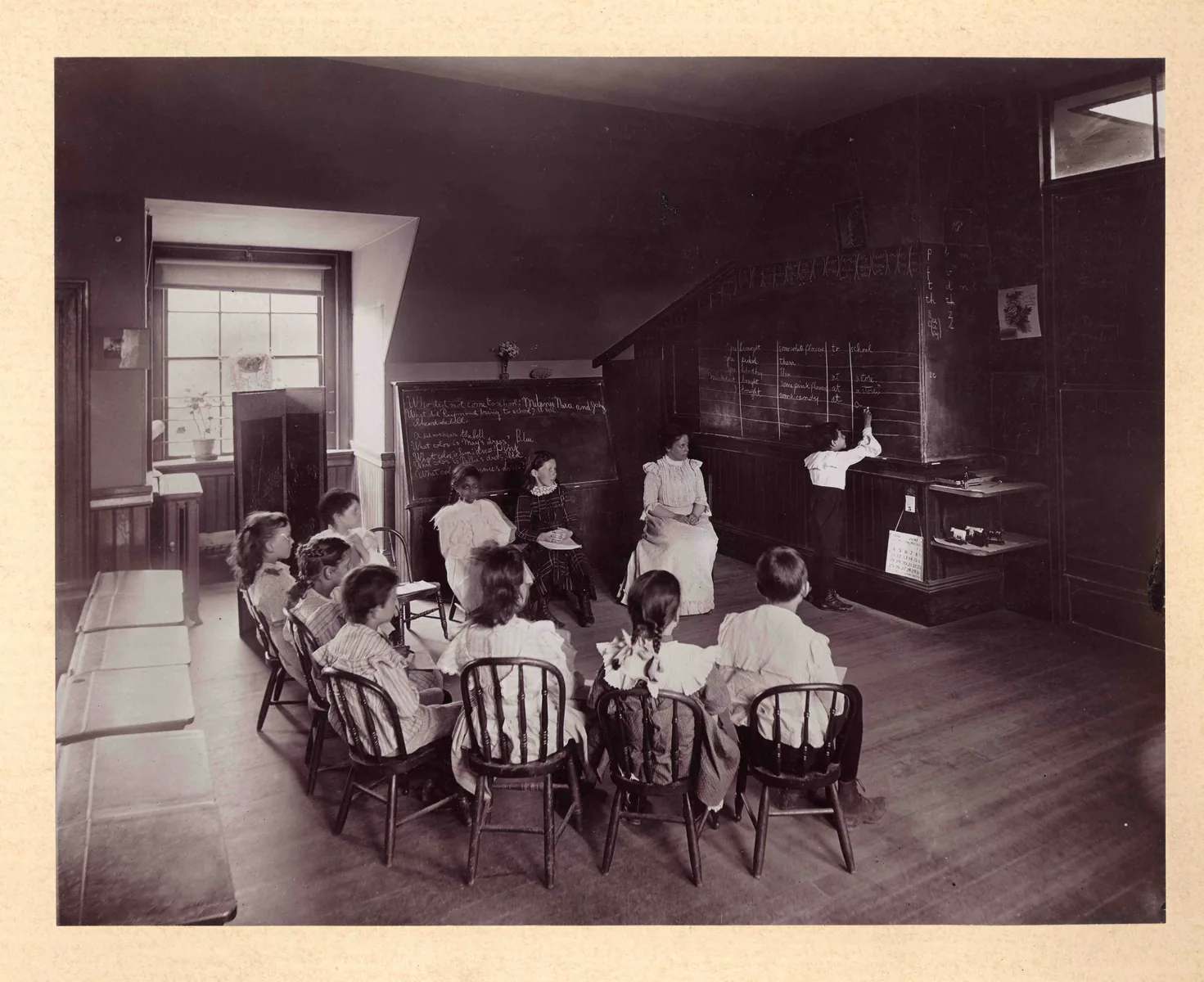 ca. 1892, Horace Mann School for the Deaf and Hard of Hearing, Boston Public Schools, Boston, MA
