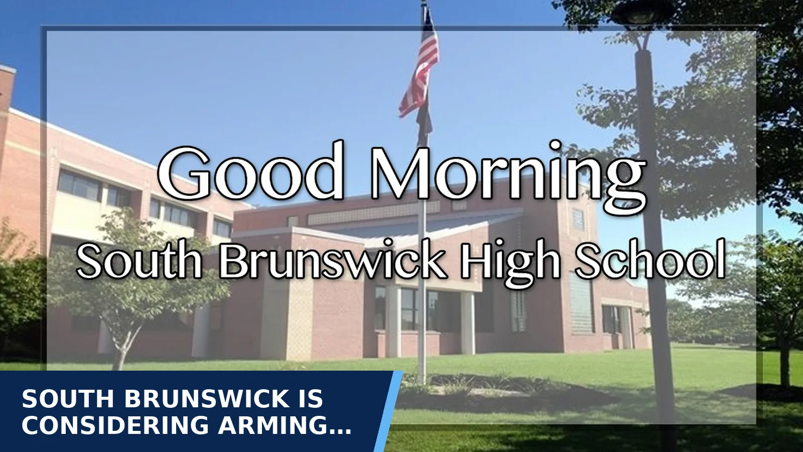 Excerpt from Board meeting recording — SBBOE Meeting | 10-15-2026 for South Brunswick is considering arming some school…