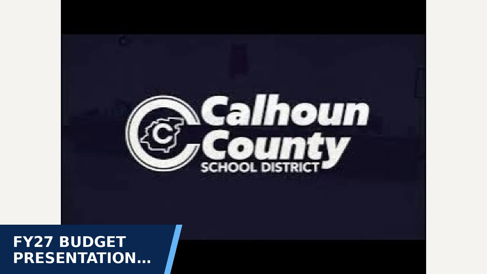 Excerpt from Board Meeting 09/17/2026 for FY27 budget presentation projects $126 million in…