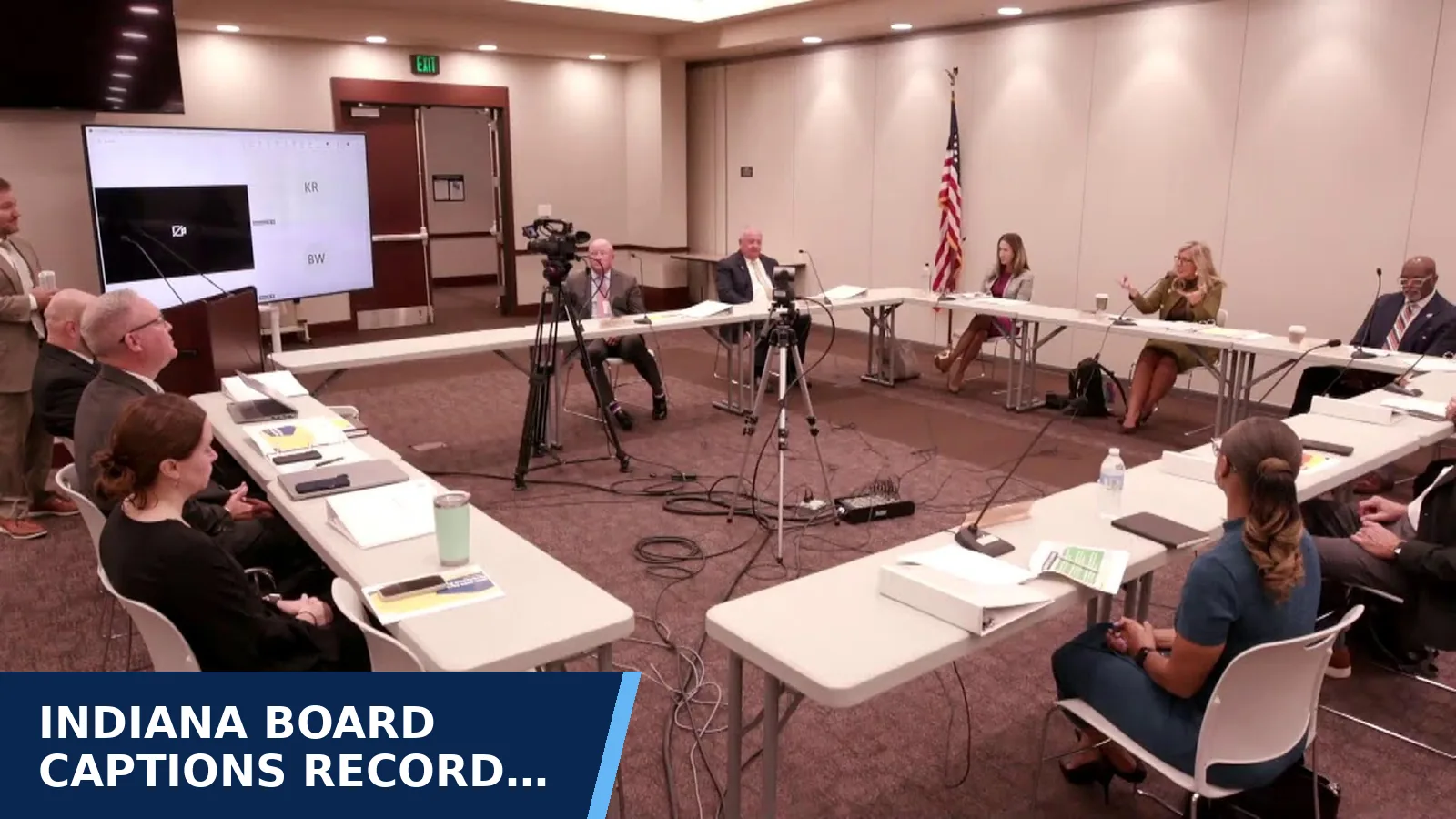 Excerpt from Indiana State Board of Education meeting — 2026-10-21 recording for Indiana Board captions record math-standards approval