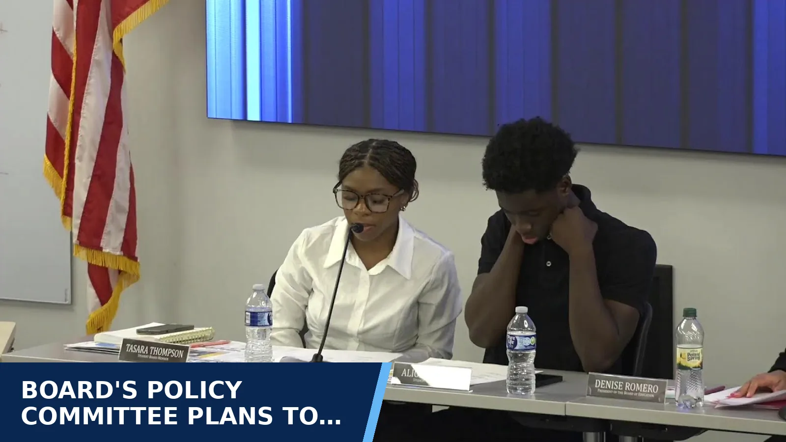 Excerpt from Middletown City School Board Meeting 09-24-2026 for Board's policy committee plans to take up rules for AI