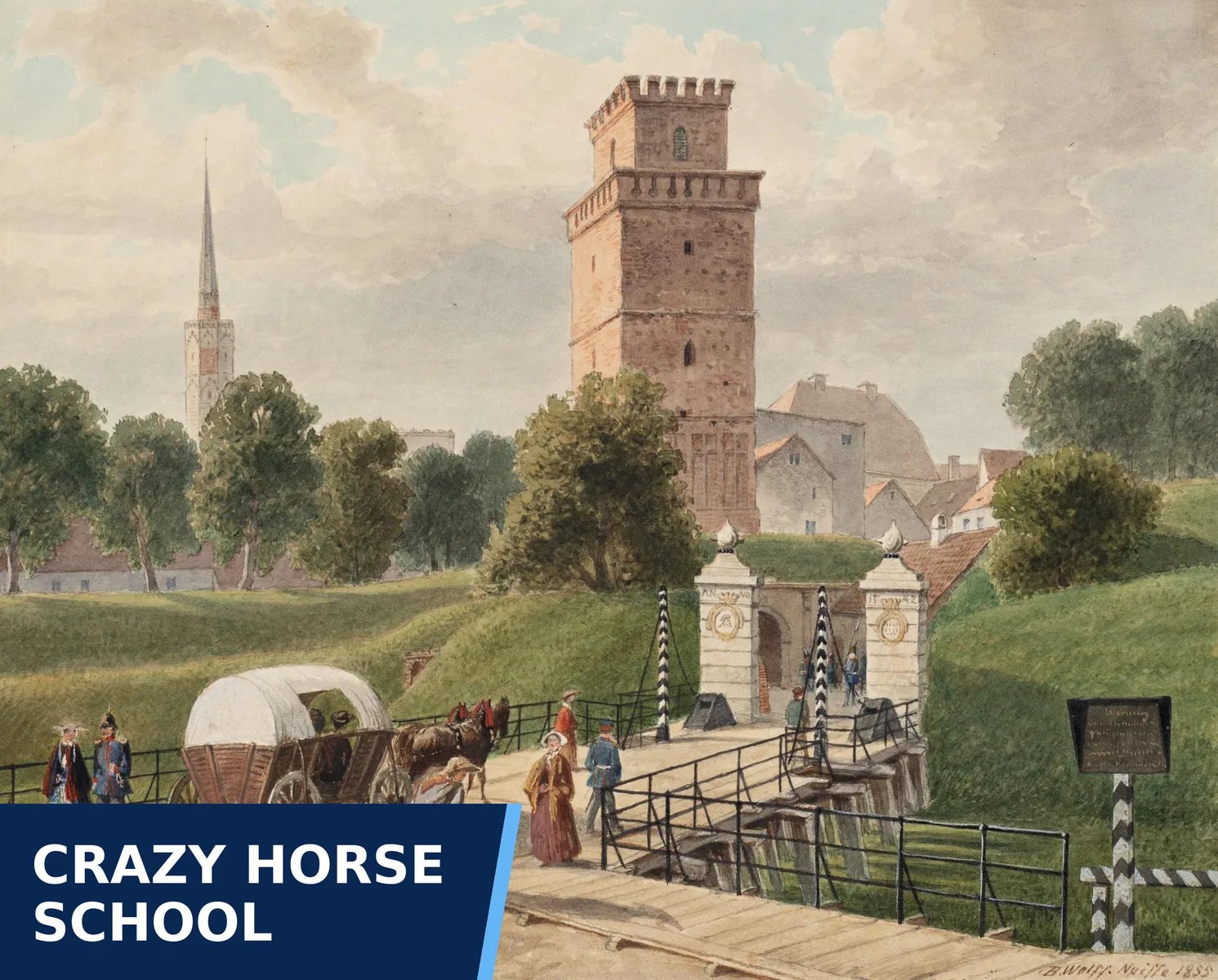 Editorial graphic for Crazy Horse School